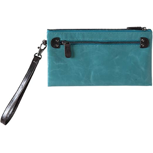 Shiraleah Harper Zip Wristlet, Aqua