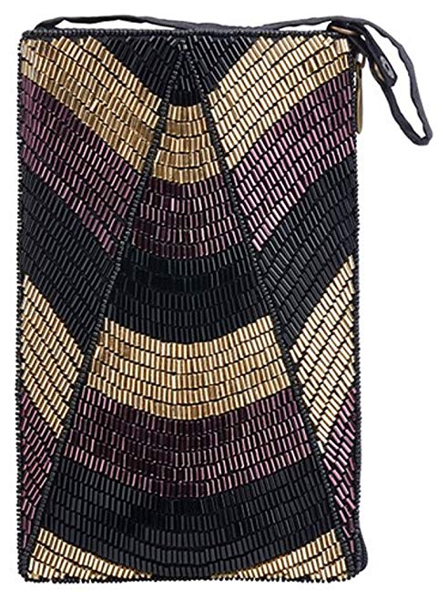 Bamboo Trading Company Cell Phone or Club Bag, Purple and Gold