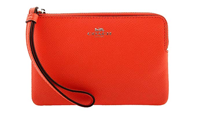 COACH Corner Zip Wristlet in Crossgrain Leather, F58032