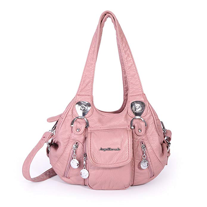 Angel Barcelo Mini Shoulder Bag for Women Messenger Handbags Cross Body Multi Zipper Pockets Bag