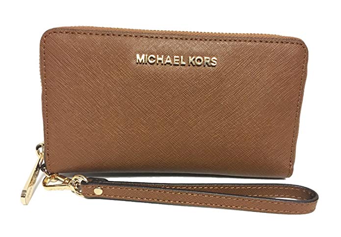 Michael Kors Giftables Jet Set Travel Flat Leather Phone Case