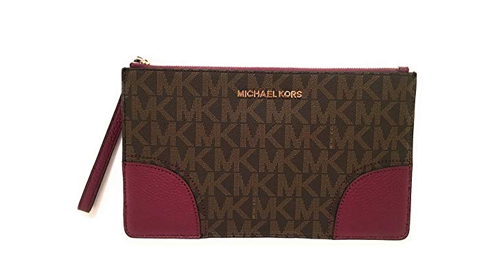 Michael Kors Hattie Signature PVC Large Clutch Wristlet