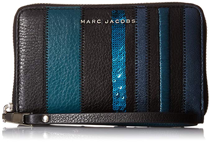 Marc Jacobs Wingman Stripes Zip Phone Wristlet