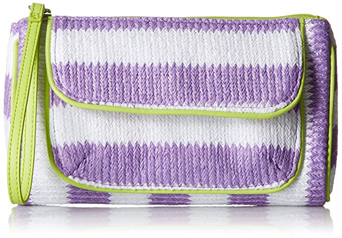 Vera Bradley Striped Wristlet, Straw