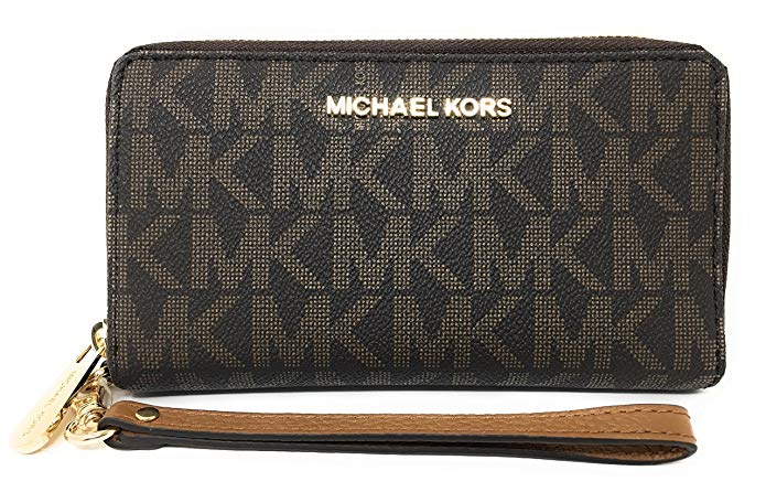 Michael Kors Jet Set Travel Large Flat Multifunction Phone Case Wristlet