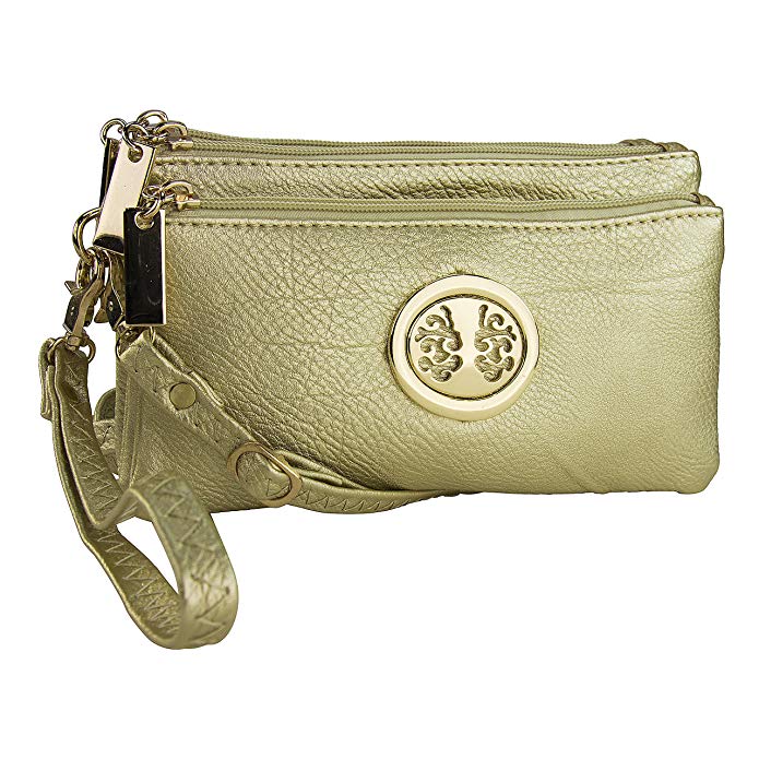 MKF Collection Handbags Natashe 3-in-1 Fashion Wristlet Lightweight Wallet Shoulder Bag for Women and Girls