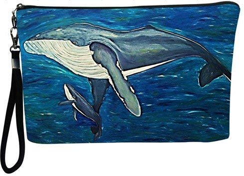 Whale Large Wristlet -From My Original Painting- Support Wildlife Conservation, Read How