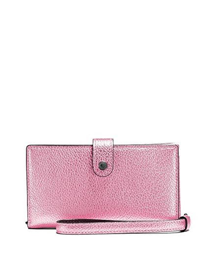 Coach Women`s Phone Wristlet in Color Block Leather