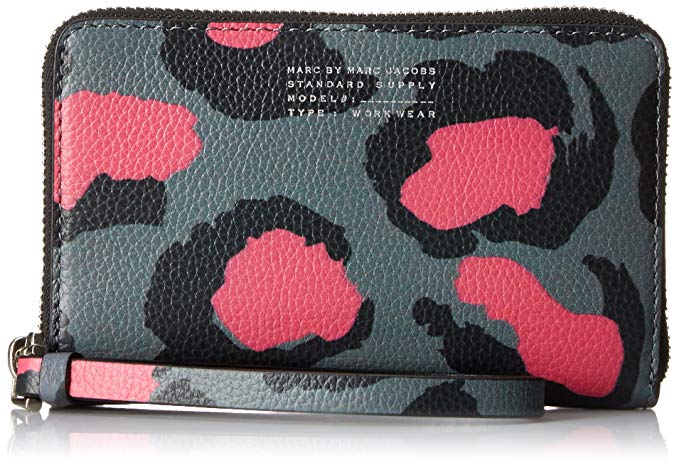 Marc by Marc Jacobs Printed Divine Leopard Wingman Wristlet